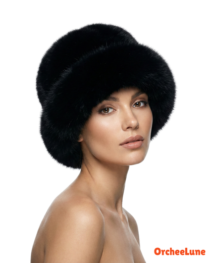 Bob en fourrure pour femme, bonnet en fausse fourrure douce pour l'hiver