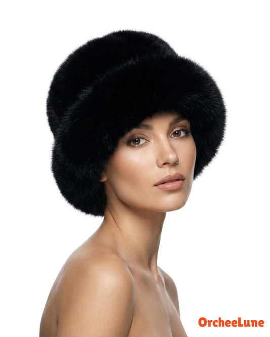 Bob en fourrure pour femme, bonnet en fausse fourrure douce pour l'hiver