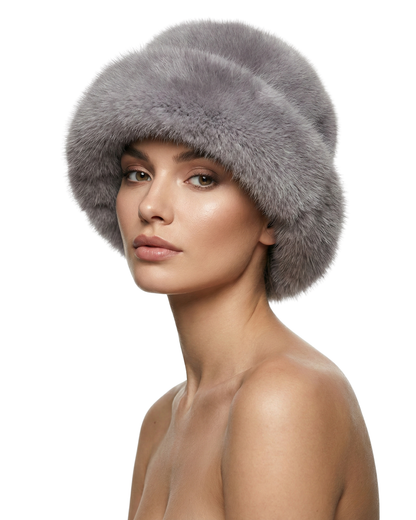 Bob en fourrure pour femme, bonnet en fausse fourrure douce pour l'hiver