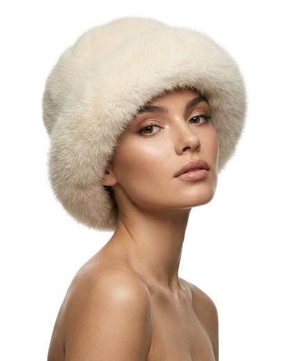 Bob en fourrure pour femme, bonnet en fausse fourrure douce pour l'hiver