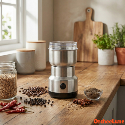 Mini Broyeur Électrique à Café & Épices Rapide Compact Pratique