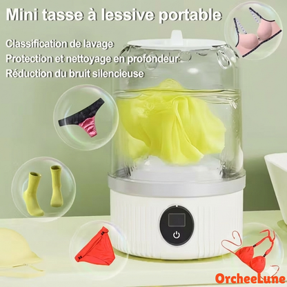Mini Machine à Laver Intelligente Sans Fil Compacte Pratique et Efficace