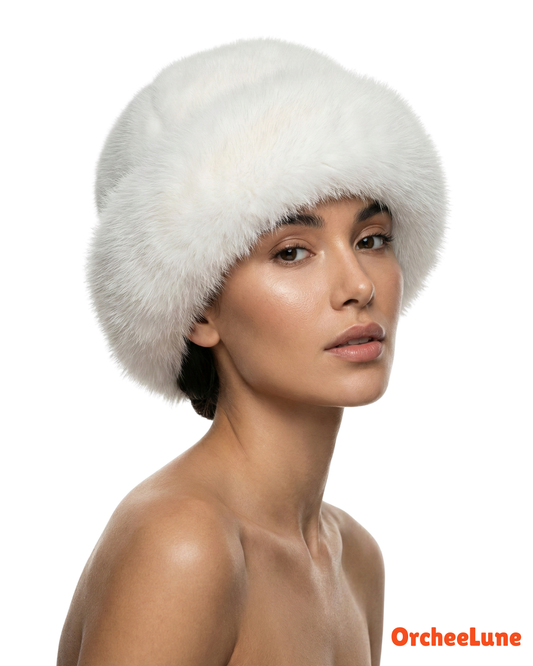 Bob en fourrure pour femme, bonnet en fausse fourrure douce pour l'hiver