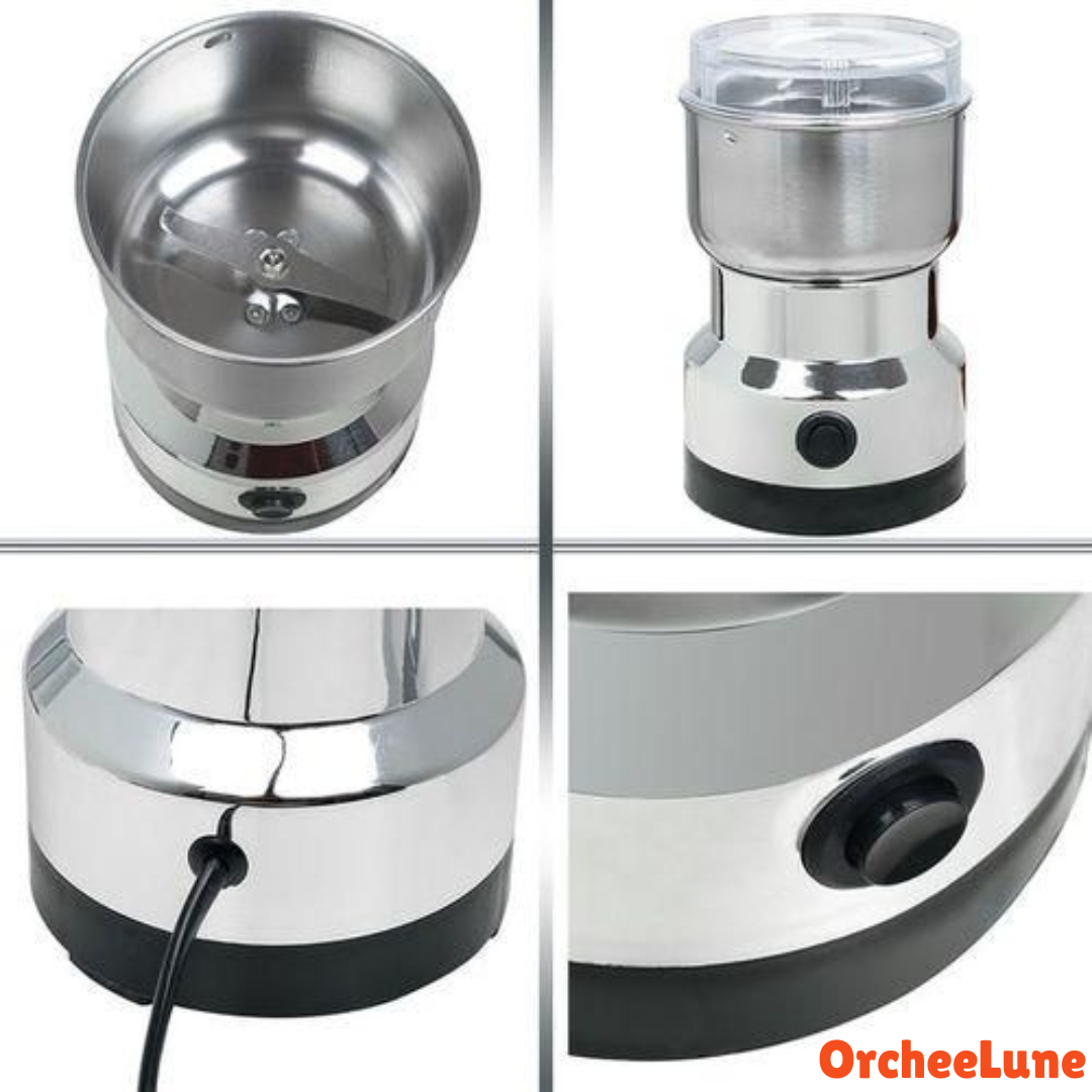 Mini Broyeur Électrique à Café & Épices Rapide Compact Pratique