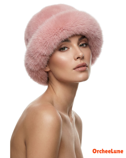 Bob en fourrure pour femme, bonnet en fausse fourrure douce pour l'hiver